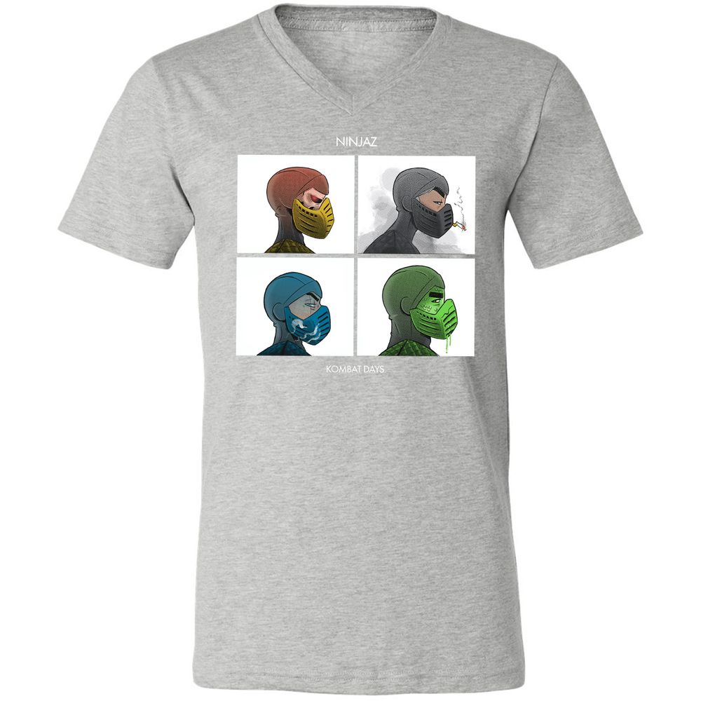 Unisex V-Neck T-Shirt - LQPZ49UY - Athletic Heather - 7