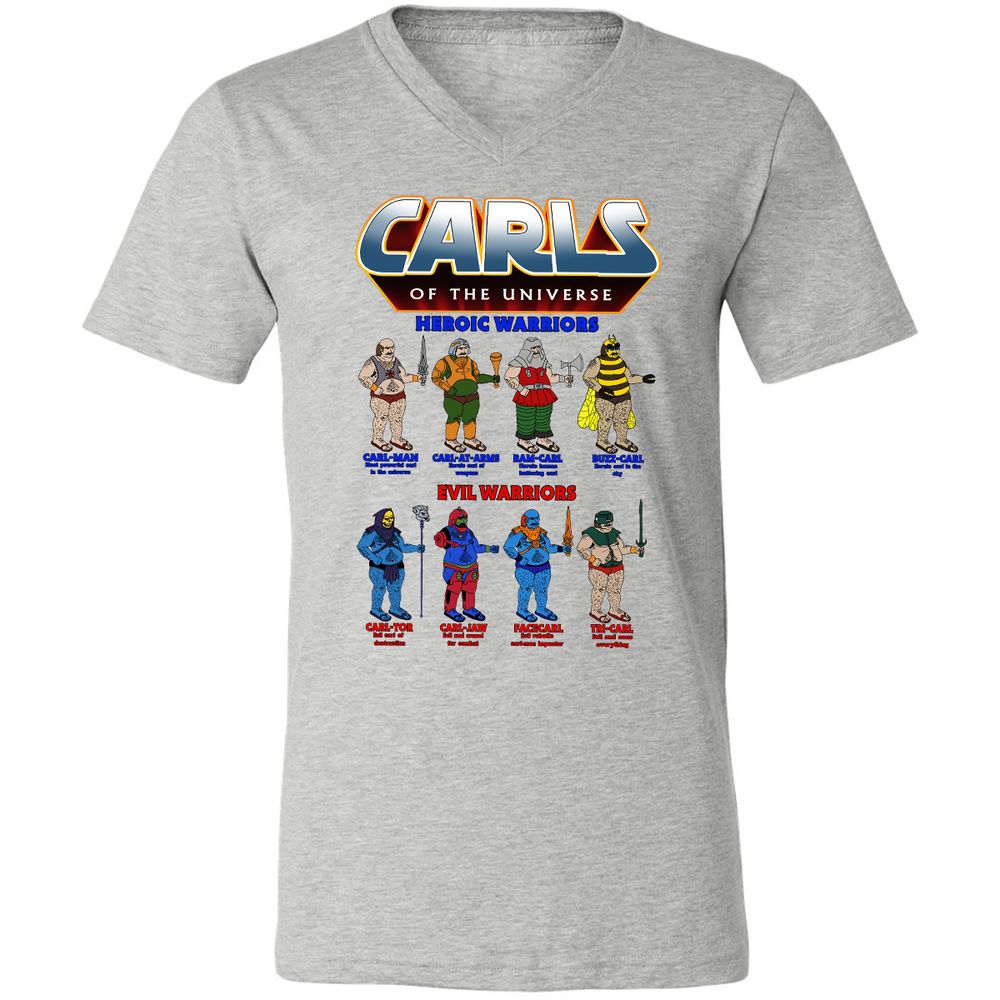 Unisex V-Neck T-Shirt - 62U9GG6F - Athletic Heather - 7