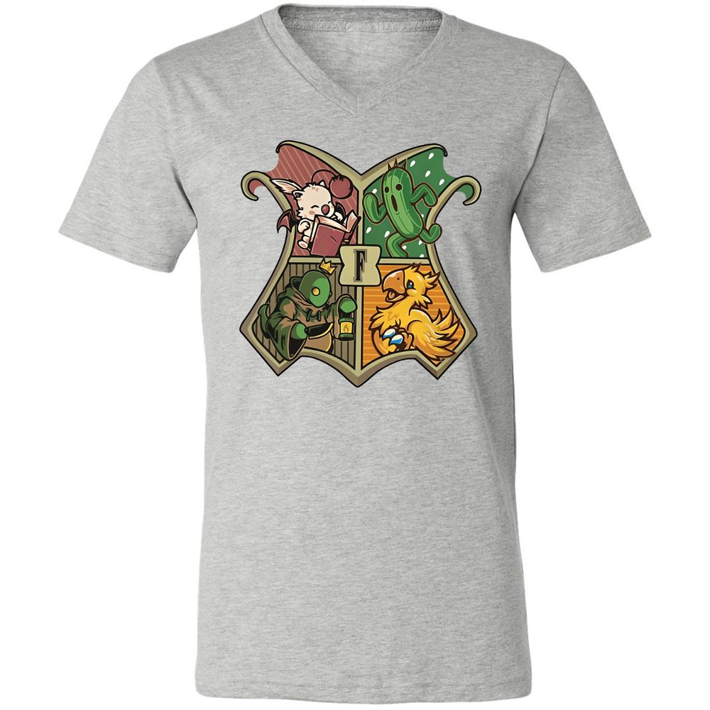 Unisex V-Neck T-Shirt - VK3RTT98 - Athletic Heather - 7
