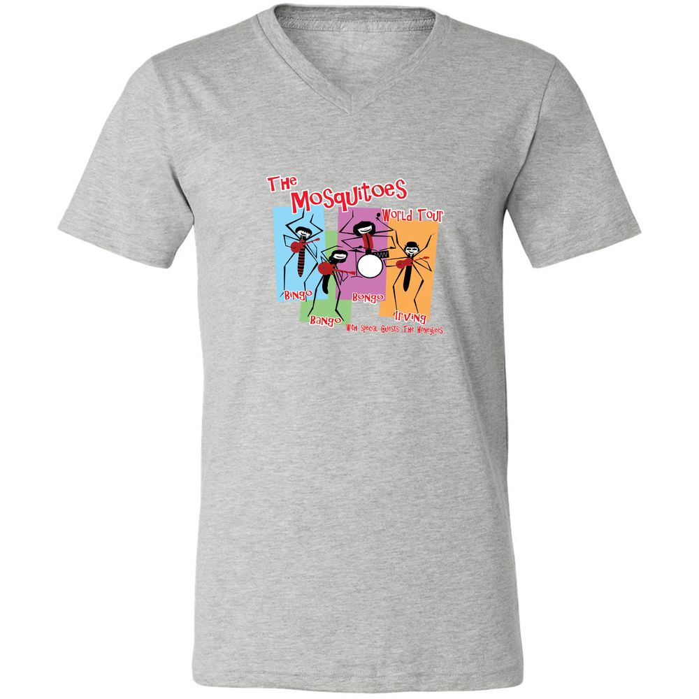 Unisex V-Neck T-Shirt - 3BVY6MVV - Athletic Heather - 7