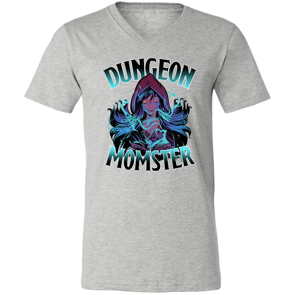 Unisex V-Neck T-Shirt - U9Q5MYSR - Athletic Heather - 7