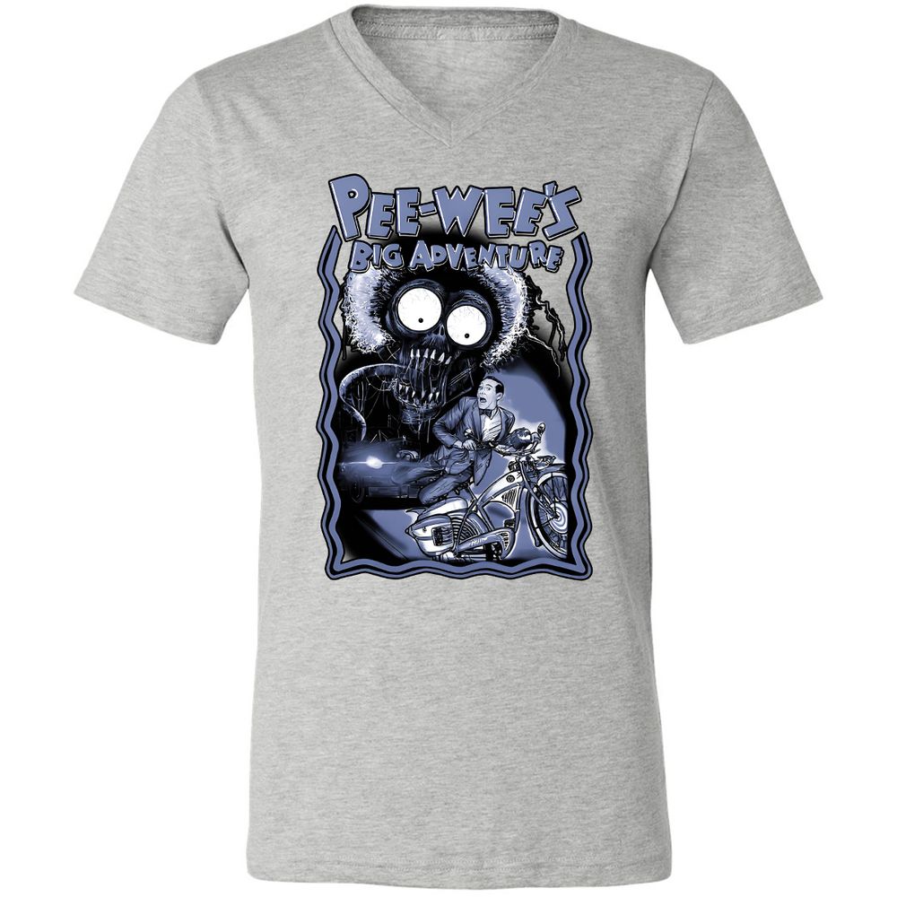 Unisex V-Neck T-Shirt - K518JZC9 - Athletic Heather - 7