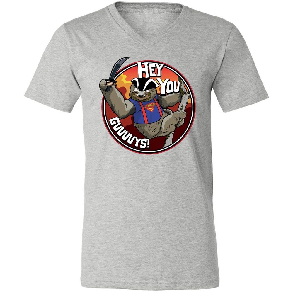 Unisex V-Neck T-Shirt - N3GXF7AU - Athletic Heather - 7