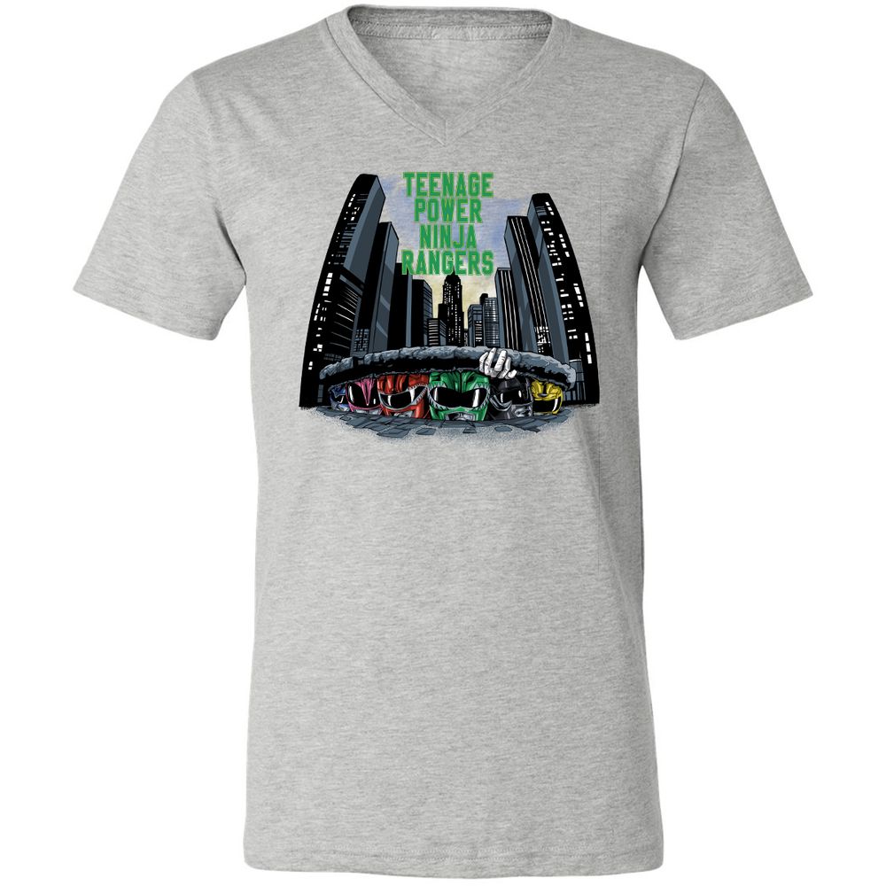 Unisex V-Neck T-Shirt - JHF82JBQ - Athletic Heather - 7