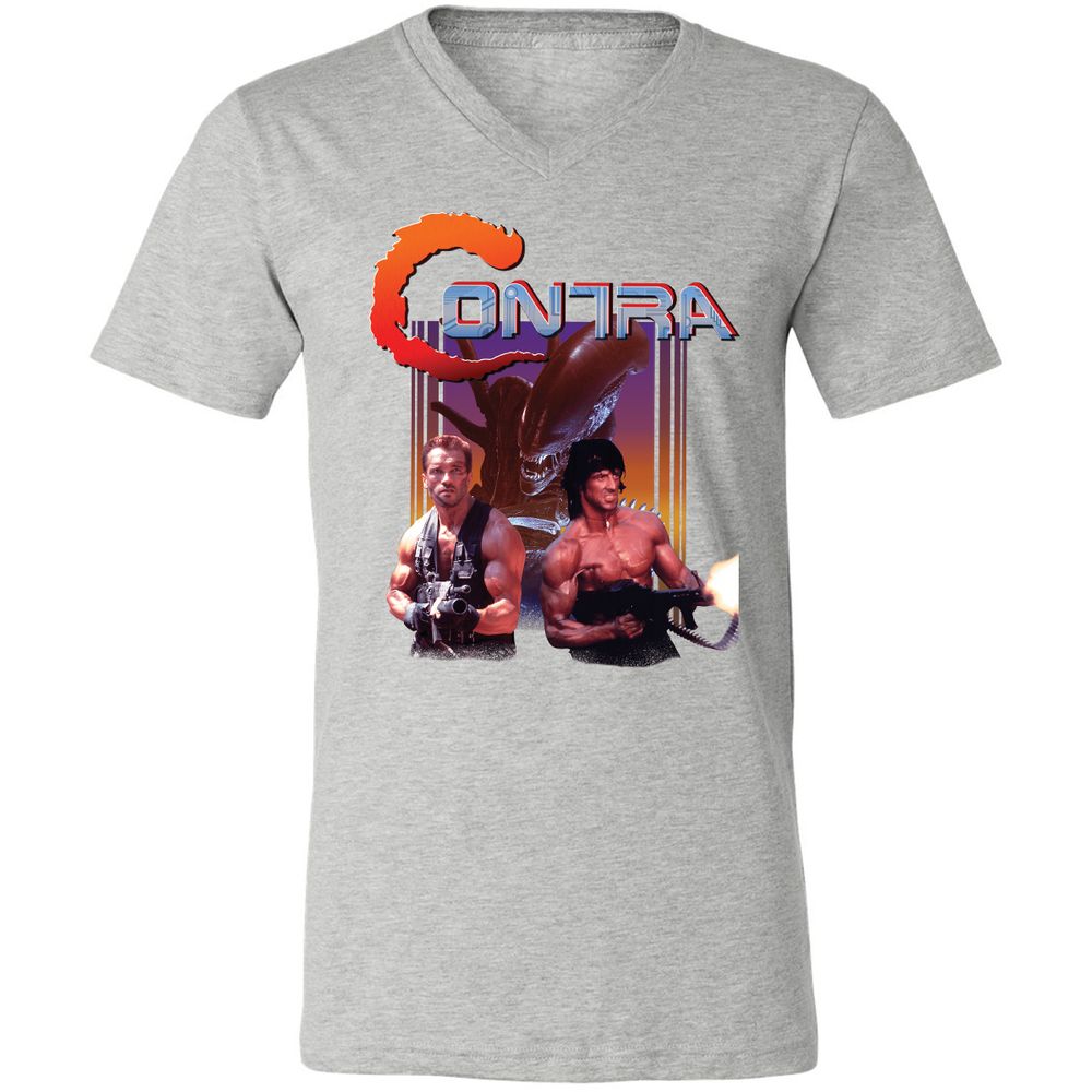 Unisex V-Neck T-Shirt - 7XXGMJAM - Athletic Heather - 7