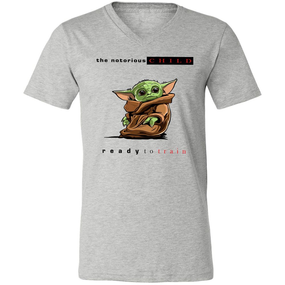 Unisex V-Neck T-Shirt - KDZYNARP - Athletic Heather - 7