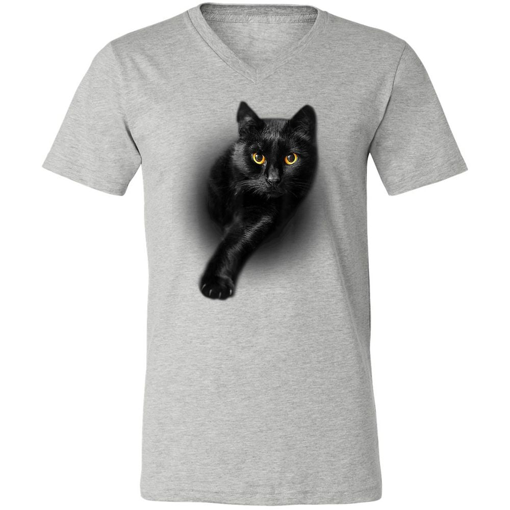 Unisex V-Neck T-Shirt - ZDC7R5Z2 - Athletic Heather - 7