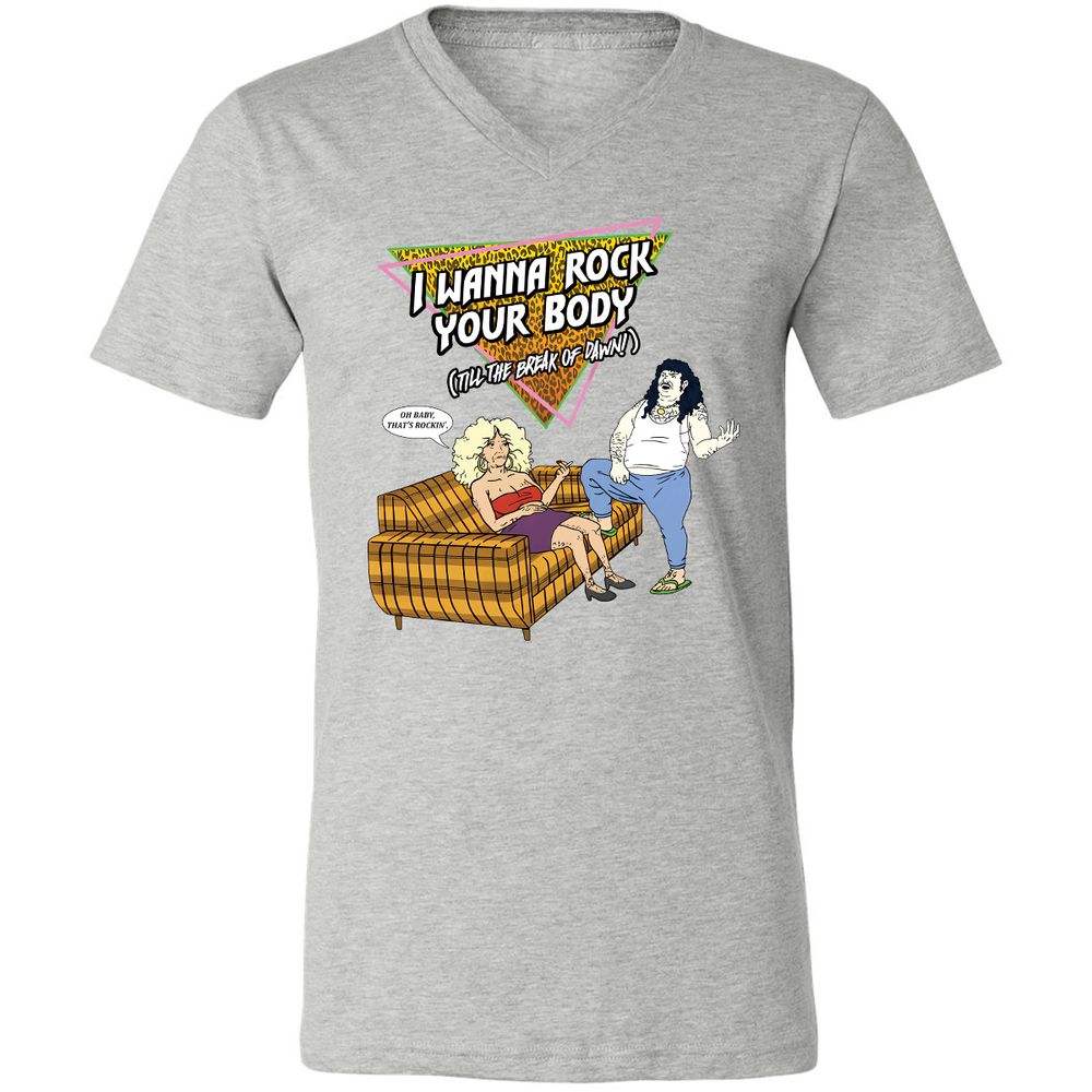 Unisex V-Neck T-Shirt - HRX941V9 - Athletic Heather - 7