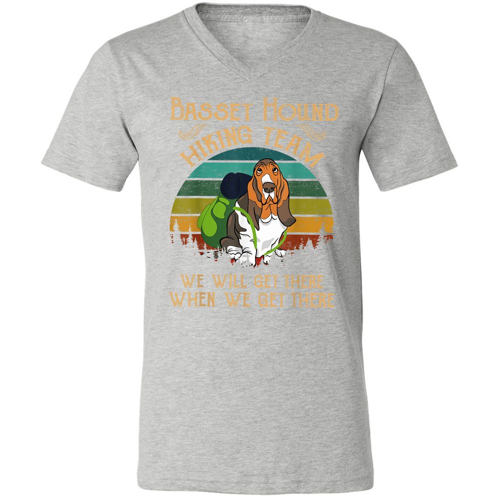 Unisex V-Neck T-Shirt - DB8AT6NY - Athletic Heather - 7