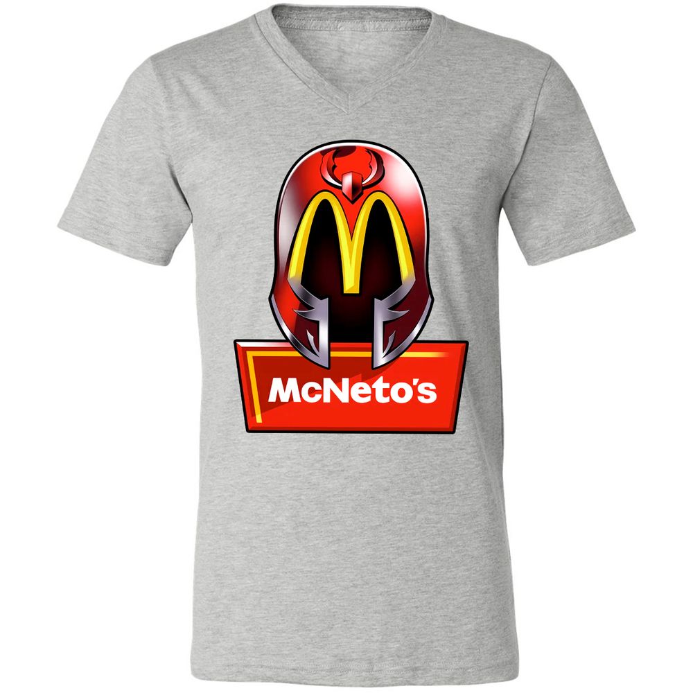 Unisex V-Neck T-Shirt - HYNFPWGR - Athletic Heather - 7