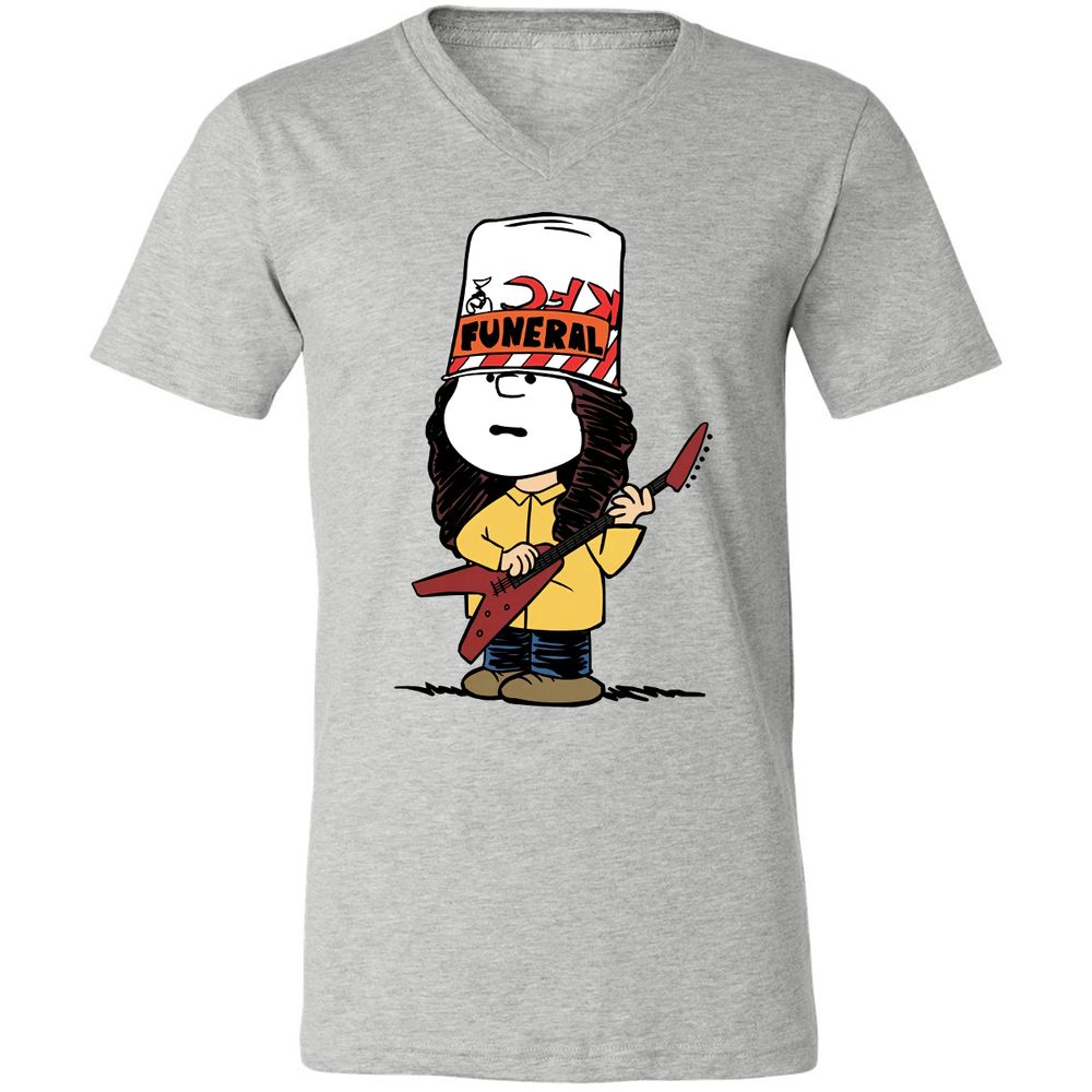 Unisex V-Neck T-Shirt - JKBJ6XKP - Athletic Heather - 7