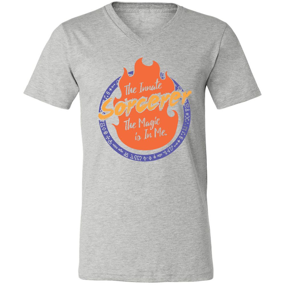 Unisex V-Neck T-Shirt - SZA8LFXD - Athletic Heather - 7