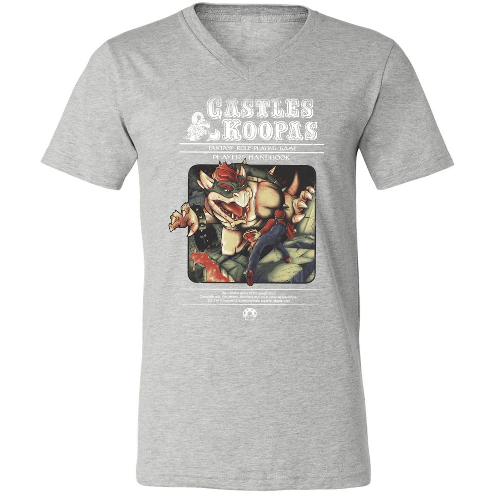 Unisex V-Neck T-Shirt - KSZ96L49 - Athletic Heather - 7