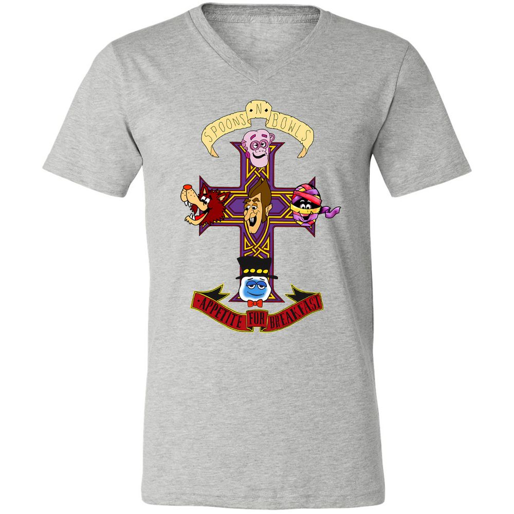 Unisex V-Neck T-Shirt - KYAQQT5S - Athletic Heather - 7