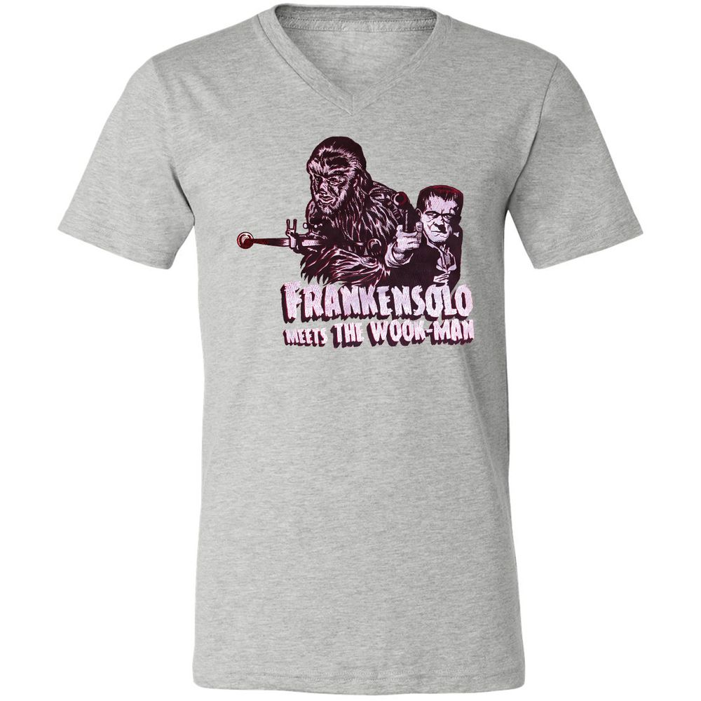 Unisex V-Neck T-Shirt - KPLYBXQH - Athletic Heather - 7