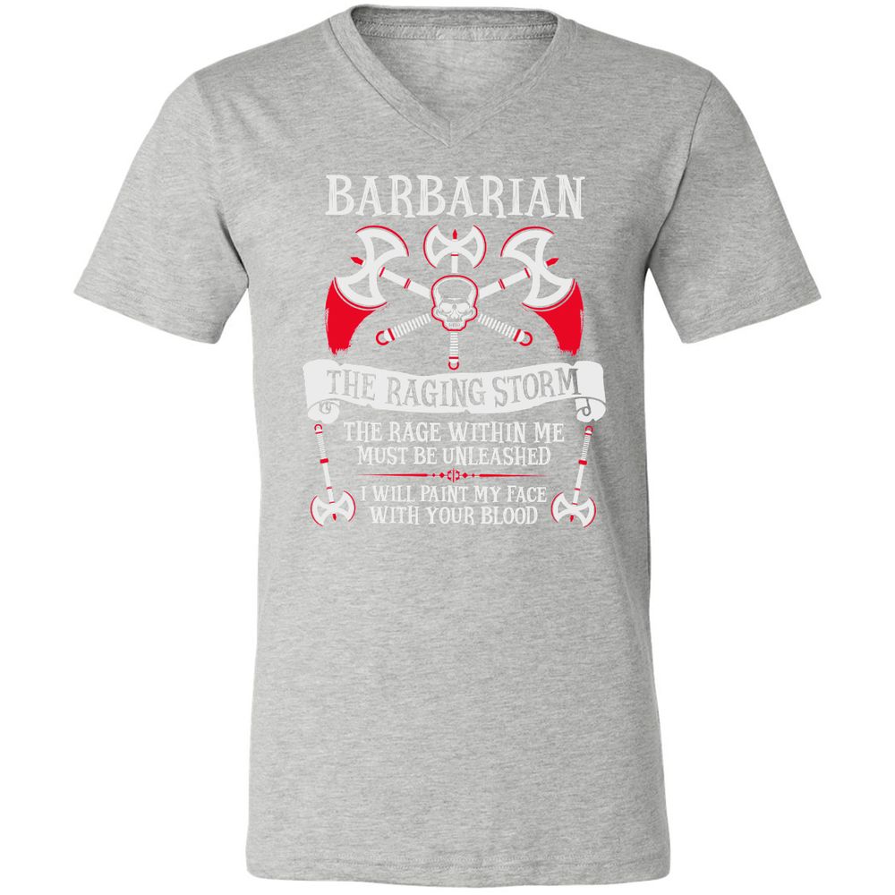 Unisex V-Neck T-Shirt - 71LJ5MHR - Athletic Heather - 7