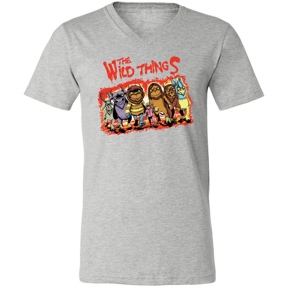 Unisex V-Neck T-Shirt - 9BBMXRZX - Athletic Heather - 7