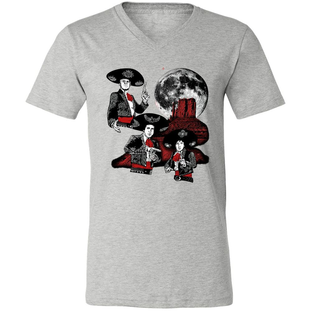 Unisex V-Neck T-Shirt - YW8XA733 - Athletic Heather - 7