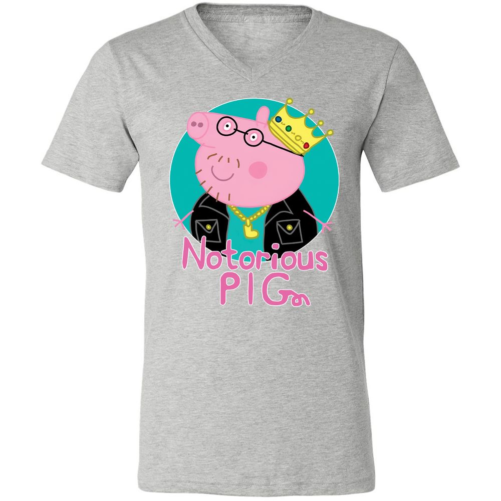 Unisex V-Neck T-Shirt - 2D3FEFPC - Athletic Heather - 7