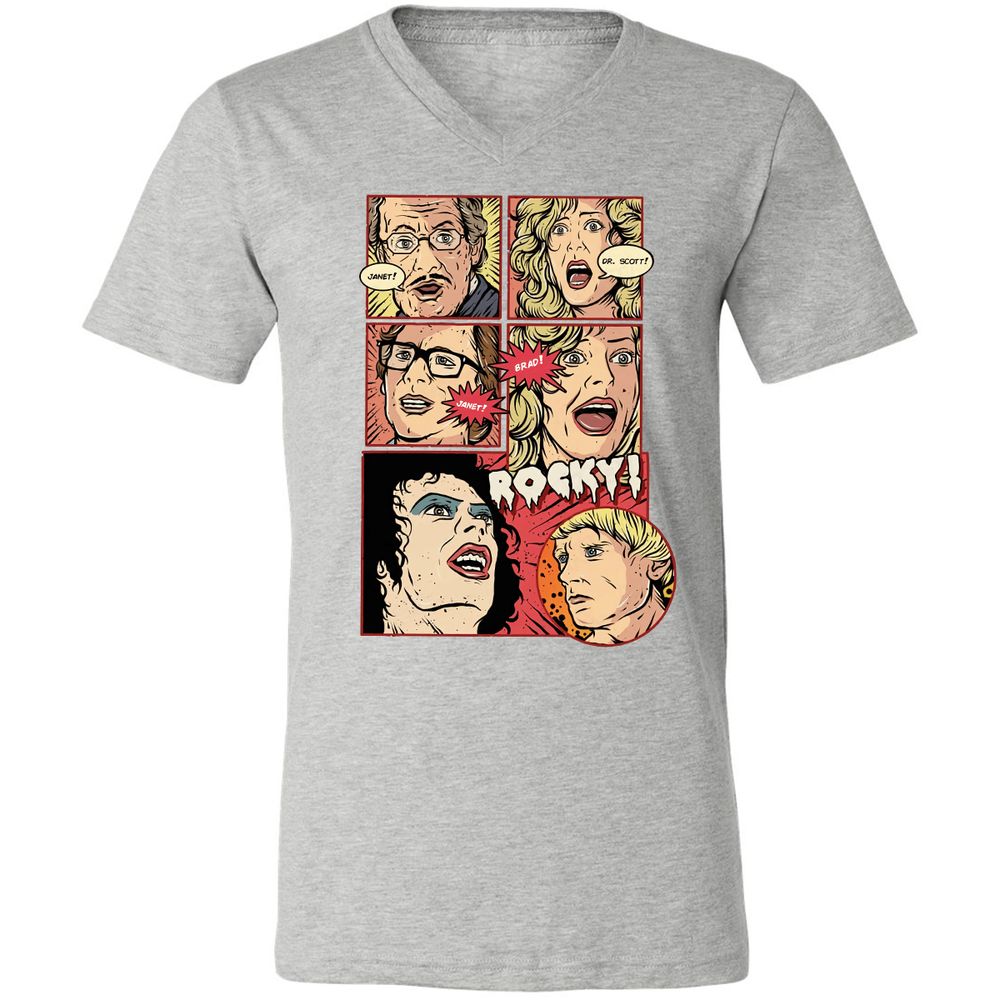 Unisex V-Neck T-Shirt - YL2EF6FS - Athletic Heather - 7