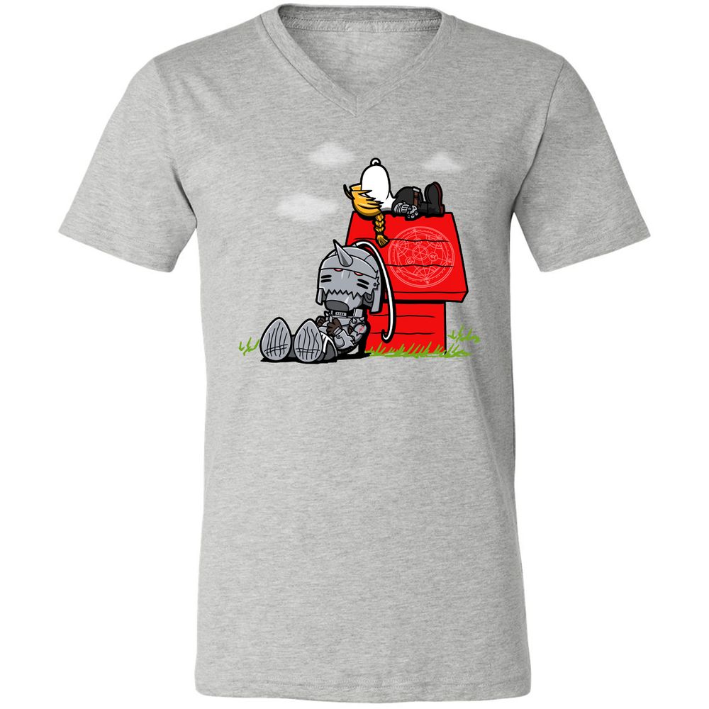 Unisex V-Neck T-Shirt - N9ANYMF8 - Athletic Heather - 7