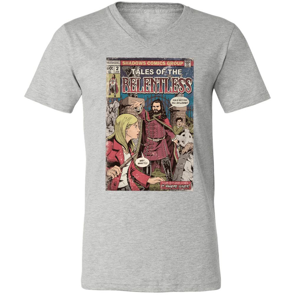 Unisex V-Neck T-Shirt - T86CUAYS - Athletic Heather - 7