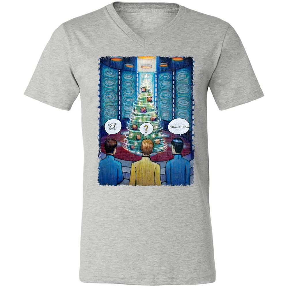 Unisex V-Neck T-Shirt - 6AUT7977 - Athletic Heather - 7