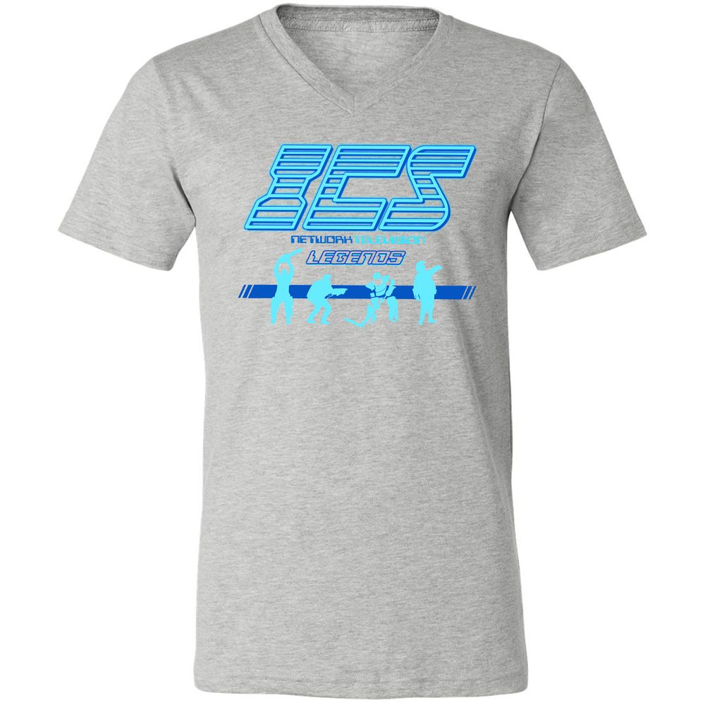 Unisex V-Neck T-Shirt - ZHTF1BC5 - Athletic Heather - 7