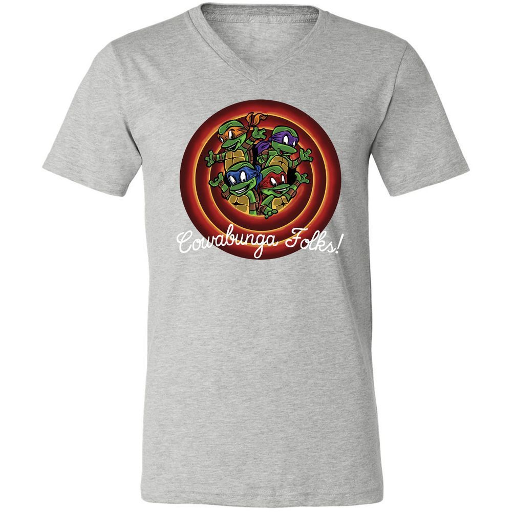 Unisex V-Neck T-Shirt - S8FED825 - Athletic Heather - 7