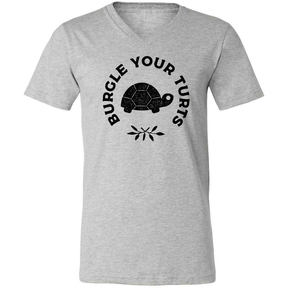 Unisex V-Neck T-Shirt - 8M3PF9HB - Athletic Heather - 7