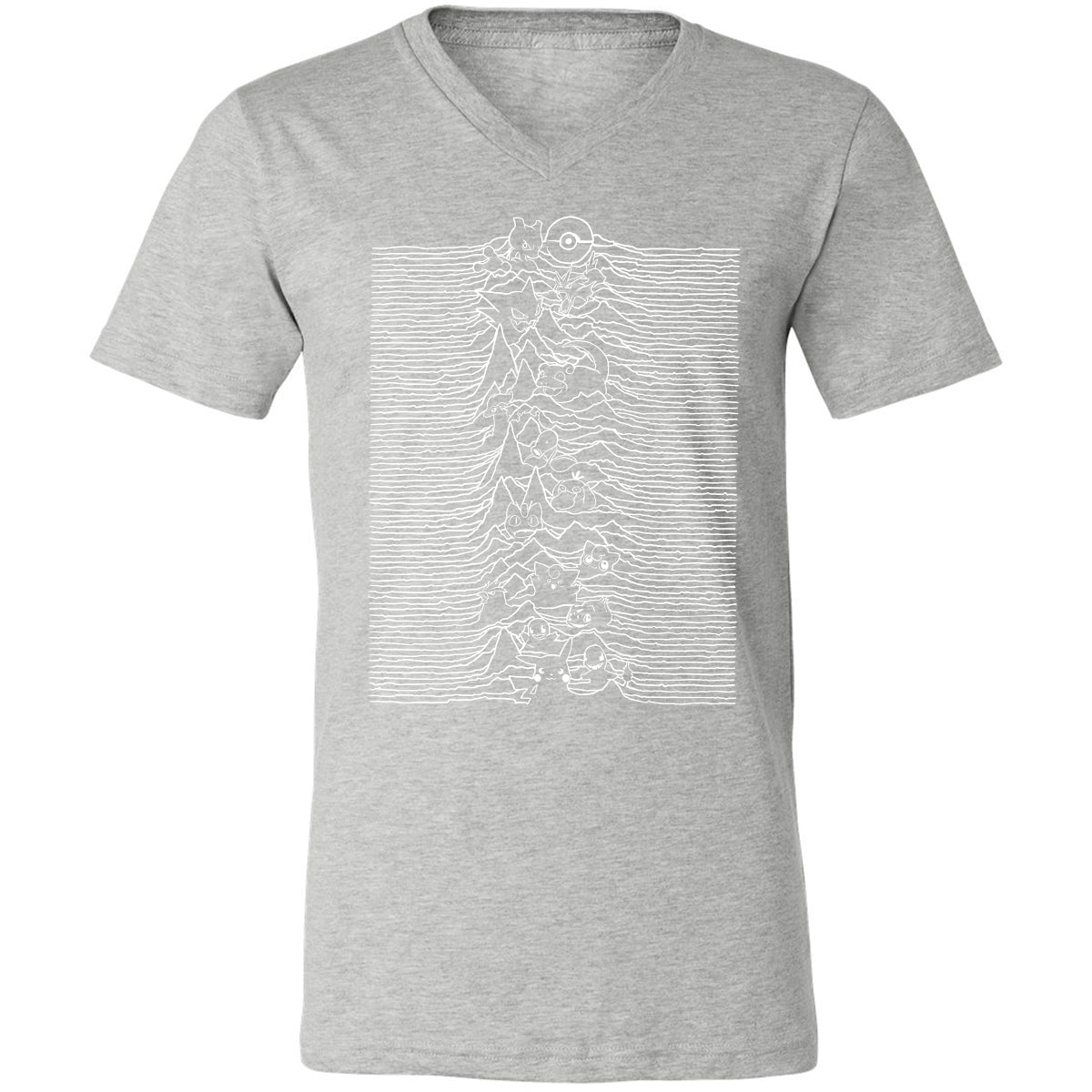 Unisex V-Neck T-Shirt - S5EW5E95 - Athletic Heather - 7