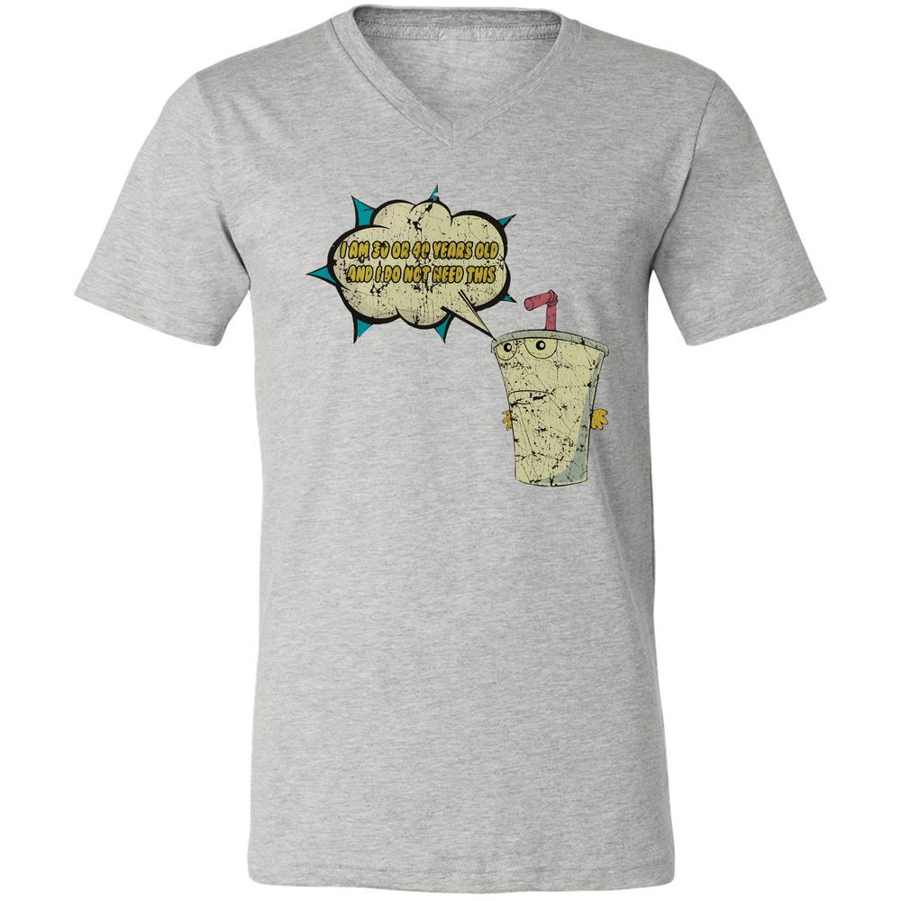 Unisex V-Neck T-Shirt - 669GP9DU - Athletic Heather - 7