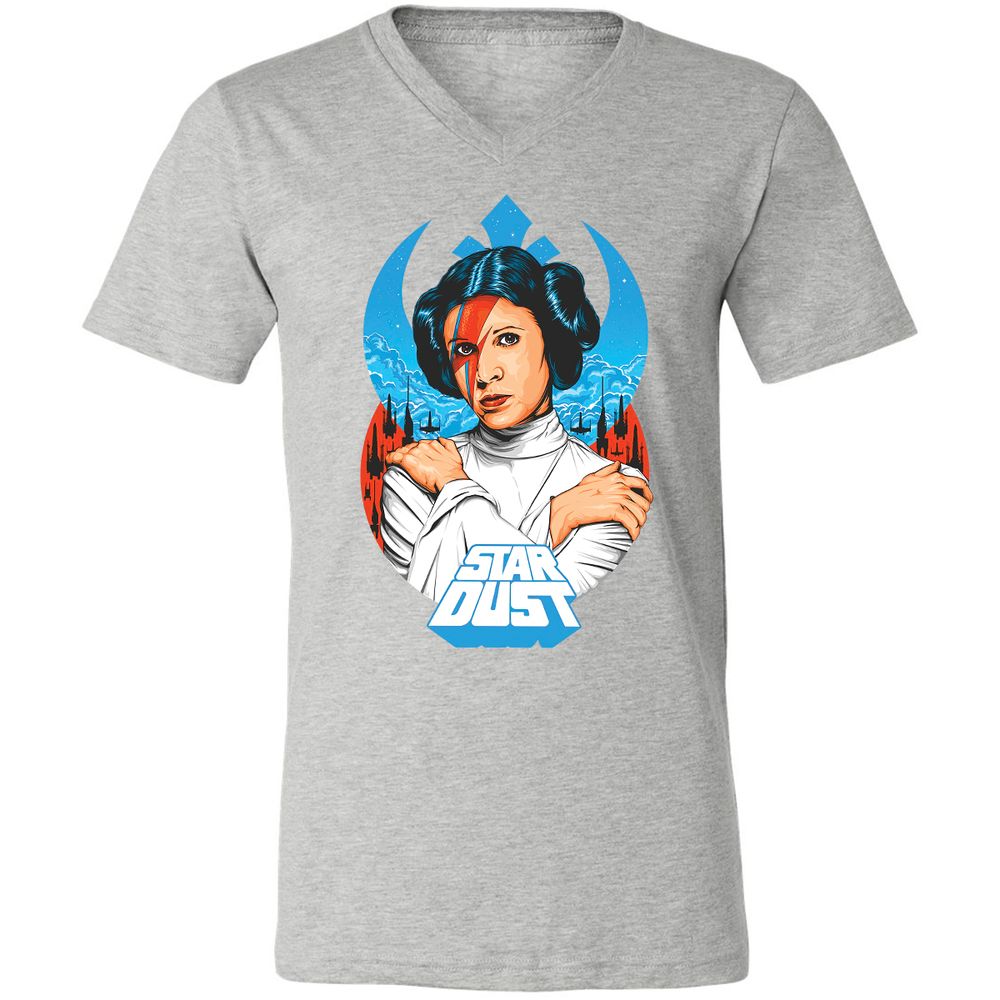 Unisex V-Neck T-Shirt - CGZDAXUY - Athletic Heather - 7