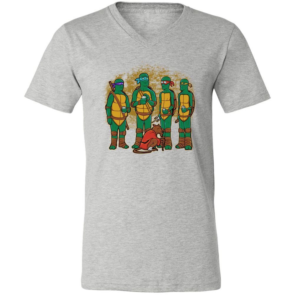 Unisex V-Neck T-Shirt - KD6PSGAN - Athletic Heather - 7