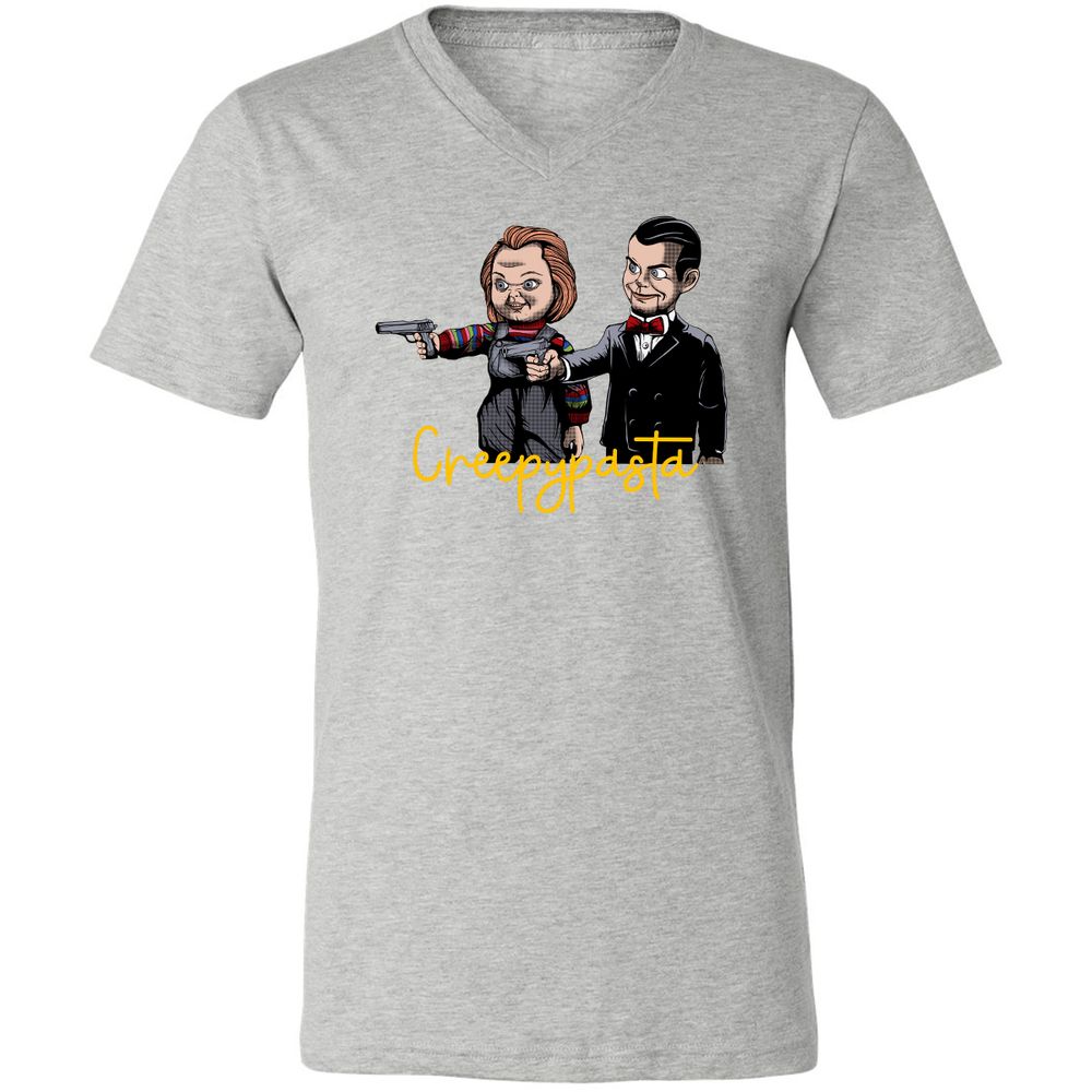 Unisex V-Neck T-Shirt - RMA5GQM2 - Athletic Heather - 7