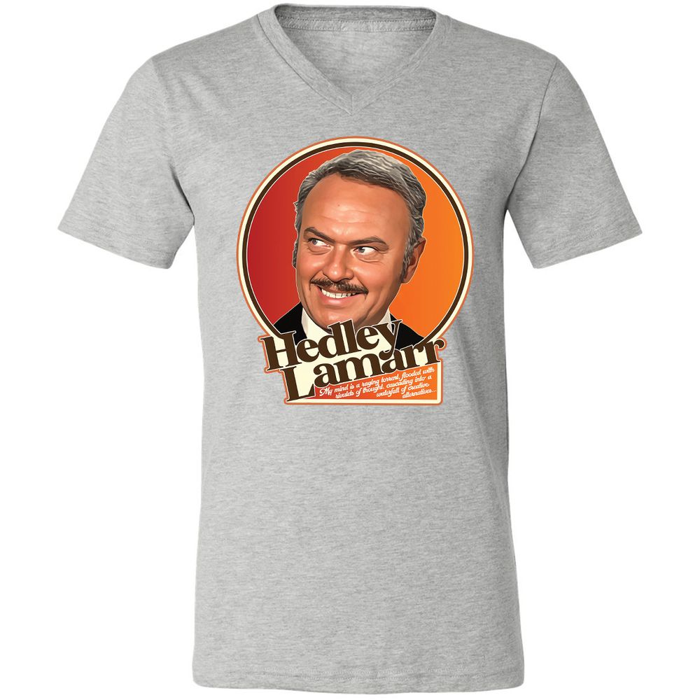 Unisex V-Neck T-Shirt - 778MU9TR - Athletic Heather - 7