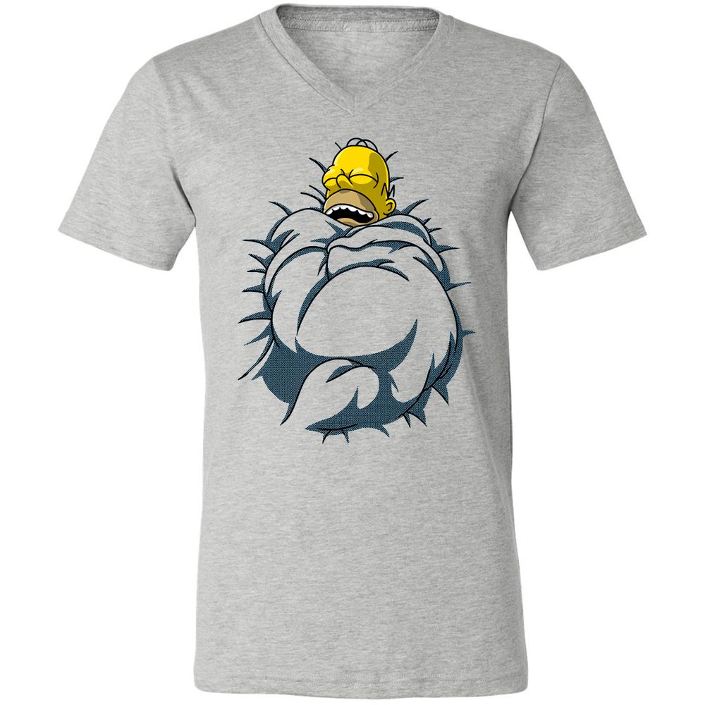 Unisex V-Neck T-Shirt - KXZJJ9PL - Athletic Heather - 7