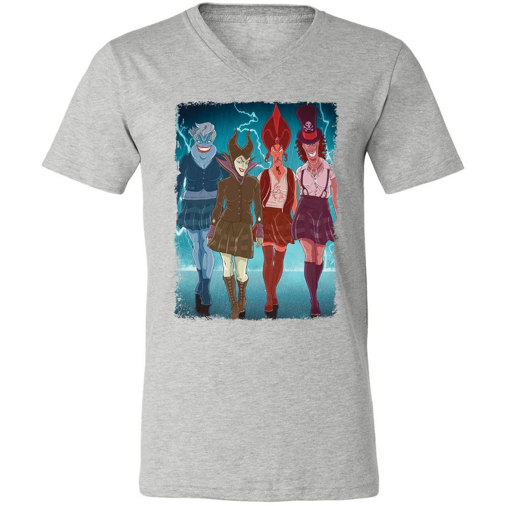 Unisex V-Neck T-Shirt - PQ5Y4NL1 - Athletic Heather - 7