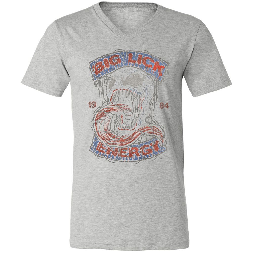 Unisex V-Neck T-Shirt - JACVDJXU - Athletic Heather - 7