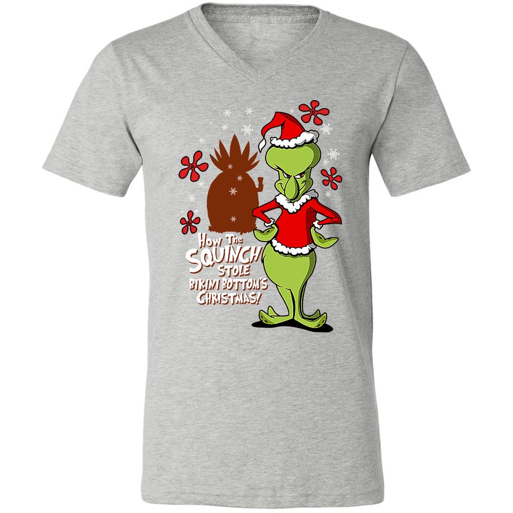 Unisex V-Neck T-Shirt - 8E6YCAYB - Athletic Heather - 7