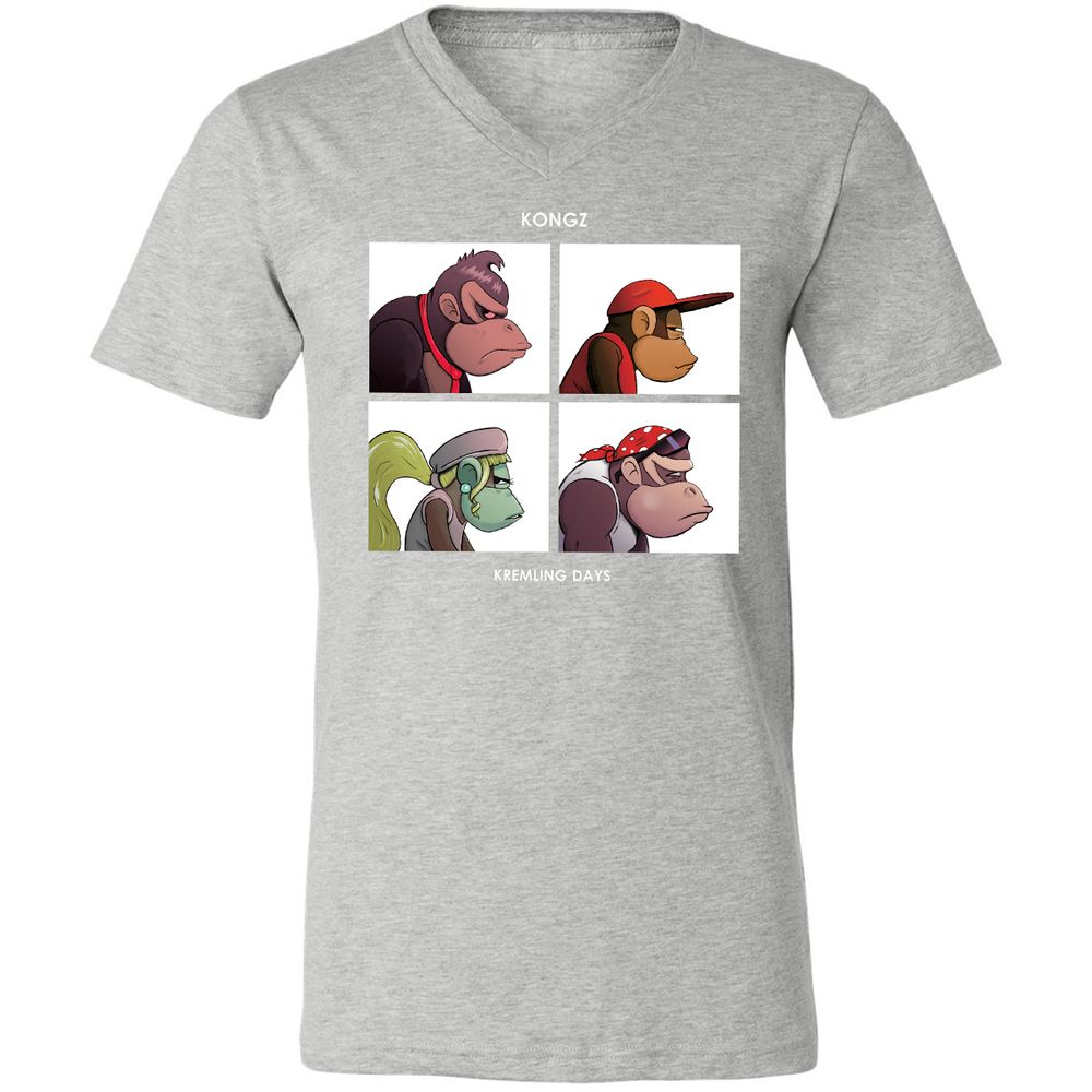 Unisex V-Neck T-Shirt - N695K2RH - Athletic Heather - 7