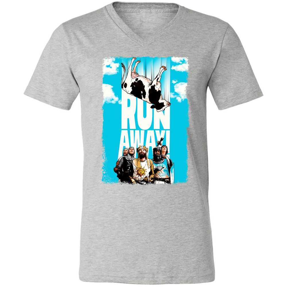 Unisex V-Neck T-Shirt - HV4JJQPW - Athletic Heather - 7