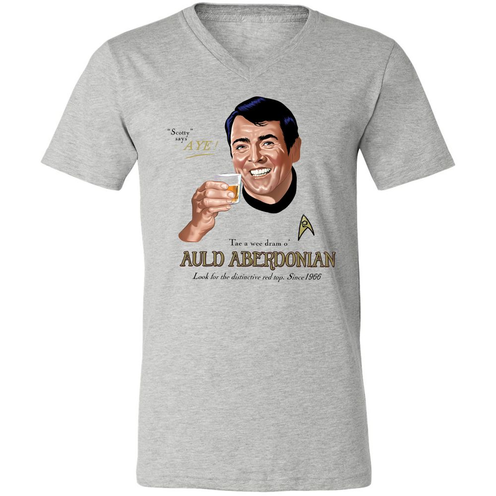 Unisex V-Neck T-Shirt - XNT61TL3 - Athletic Heather - 7