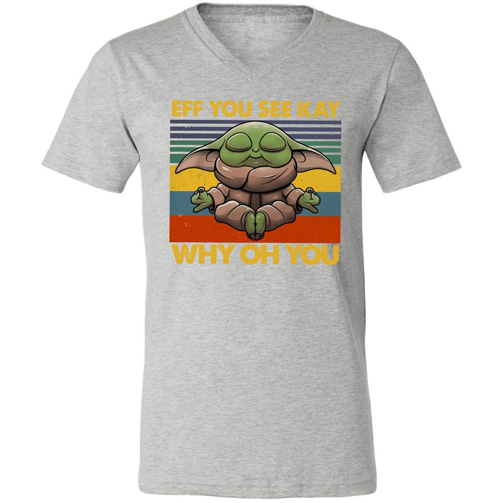 Unisex V-Neck T-Shirt - 81G14EFU - Athletic Heather - 7