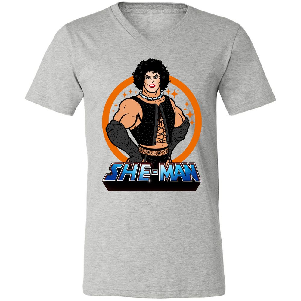Unisex V-Neck T-Shirt - NRWP44AS - Athletic Heather - 7