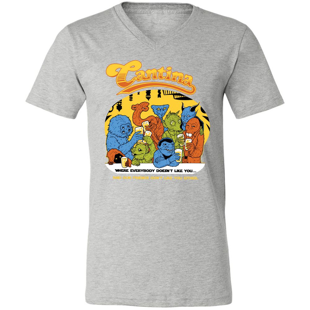 Unisex V-Neck T-Shirt - H28W73HL - Athletic Heather - 7