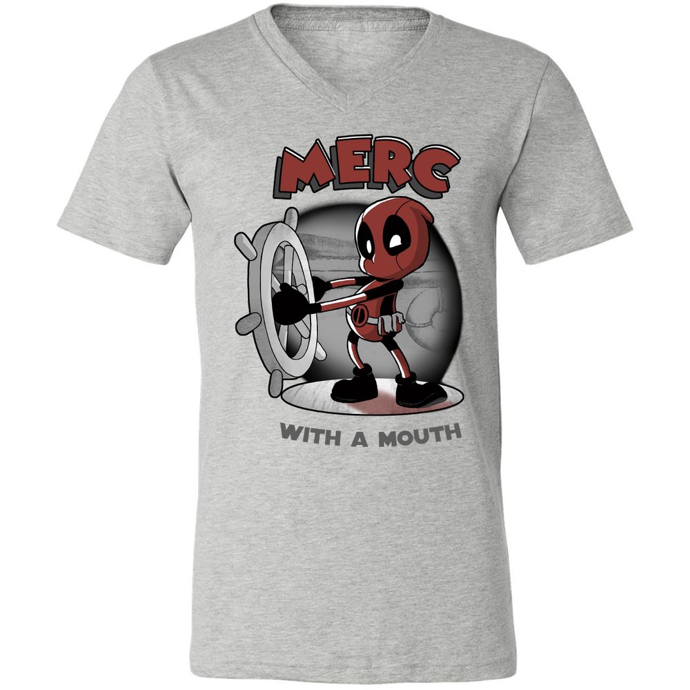 Unisex V-Neck T-Shirt - ARPCGBMZ - Athletic Heather - 7