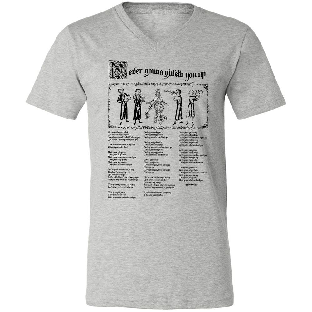 Unisex V-Neck T-Shirt - HXNCJ8WG - Athletic Heather - 7