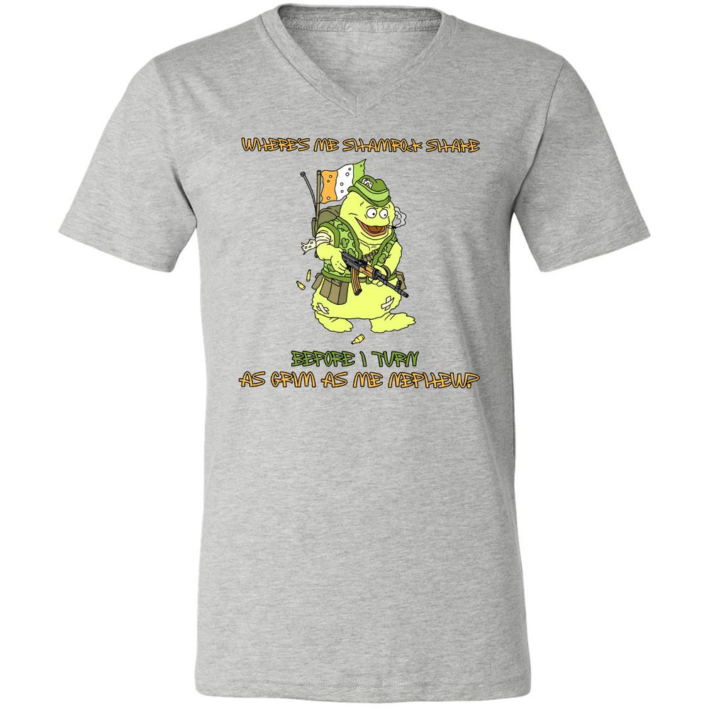 Unisex V-Neck T-Shirt - 22GWD7F9 - Athletic Heather - 7
