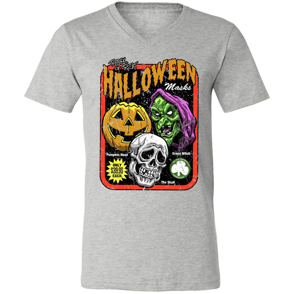 Unisex V-Neck T-Shirt - RB8AGSY9 - Athletic Heather - 7
